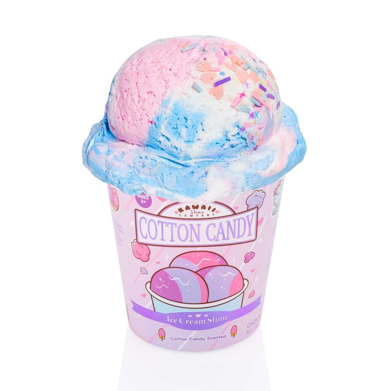 Cotton Candy Scented Ice Cream Pint Slime