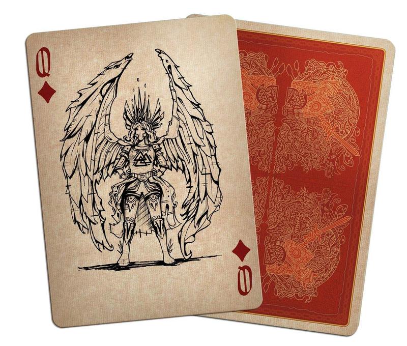 BICYCLE Valkyrie Playing Cards - Hand-drawn Deck of Norse Mythology