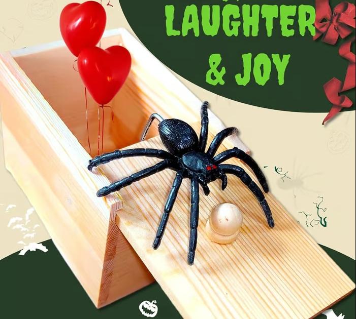 Spider Horror Prank Box - Perfect Halloween, Christmas, Thanksgiving Gift