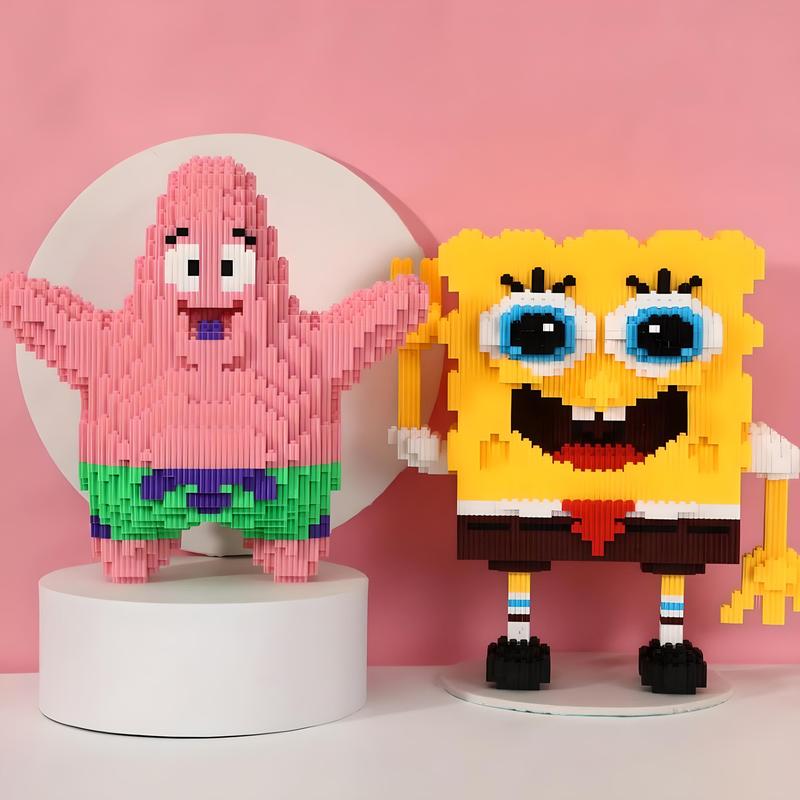 Cubi Animation Series Bob and Patrick DIY Model (2156 PCS)