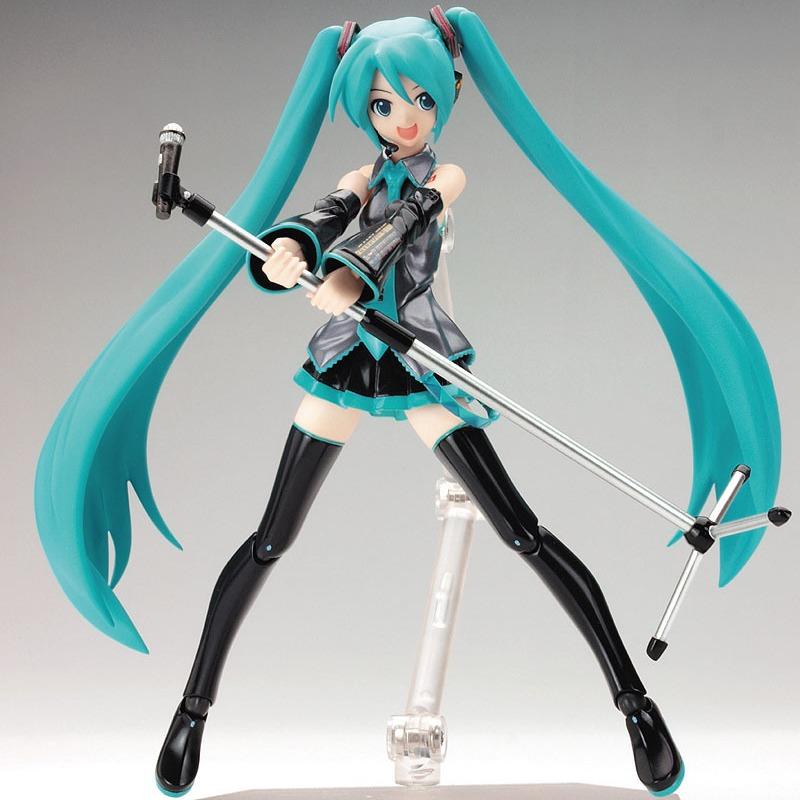 14cm Hatsune Miku Figma with Accessories Movable Joints Action Figure Anime Figures Statue Character Toy Collection Cartoon Game Doll Model Desktop Decorations Party Gift