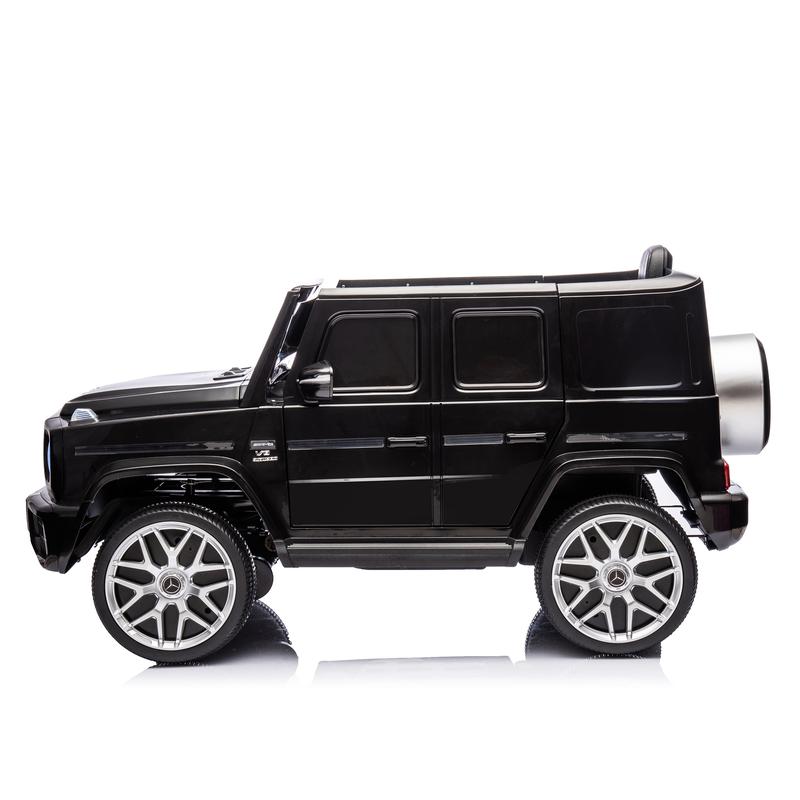 Licensed Mercedes Benz G63 Kids Ride On Car, 12V Electric Vehicle with Remote Control, Double Open Doors, Music Bluetooth, Wheels Suspension, Battery Powered for Children Boys Girls White Remote Control Hobby