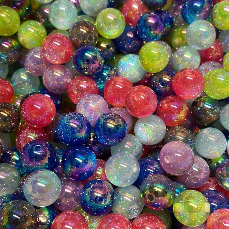 Colored 15 Pack 16MM Beads for Crafting - Perfect for Pens & Keychain Bars