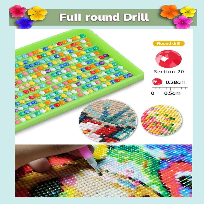 DIY 5D Diamond Painting Kit, 1 Count Girl Butterfly Pattern Diamond Painting, DIY Decor Painting for Bedroom Living Room Office