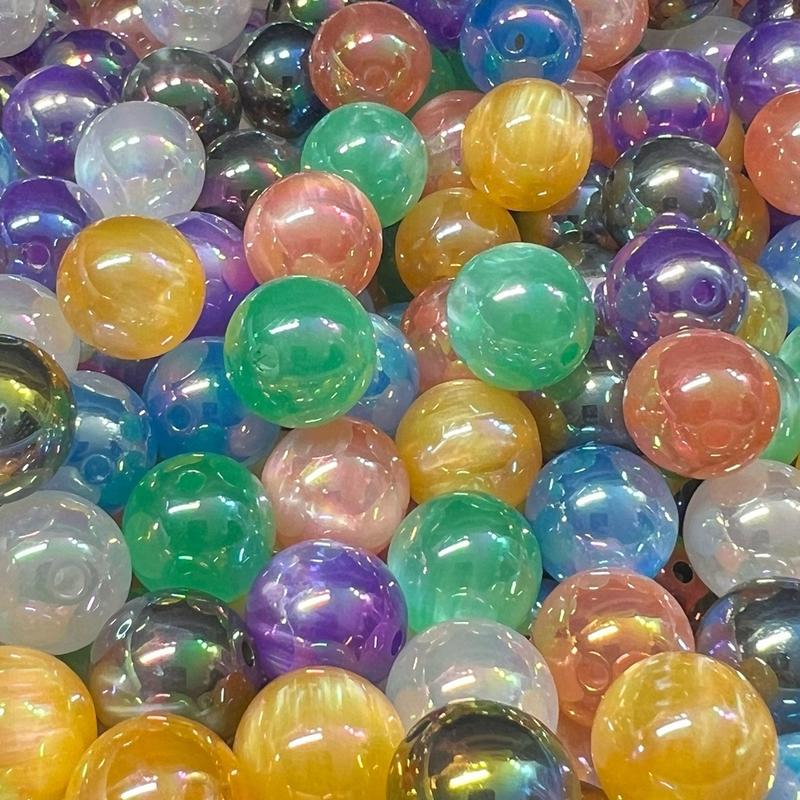 Colored 15 Pack 16MM Beads for Crafting - Perfect for Pens & Keychain Bars