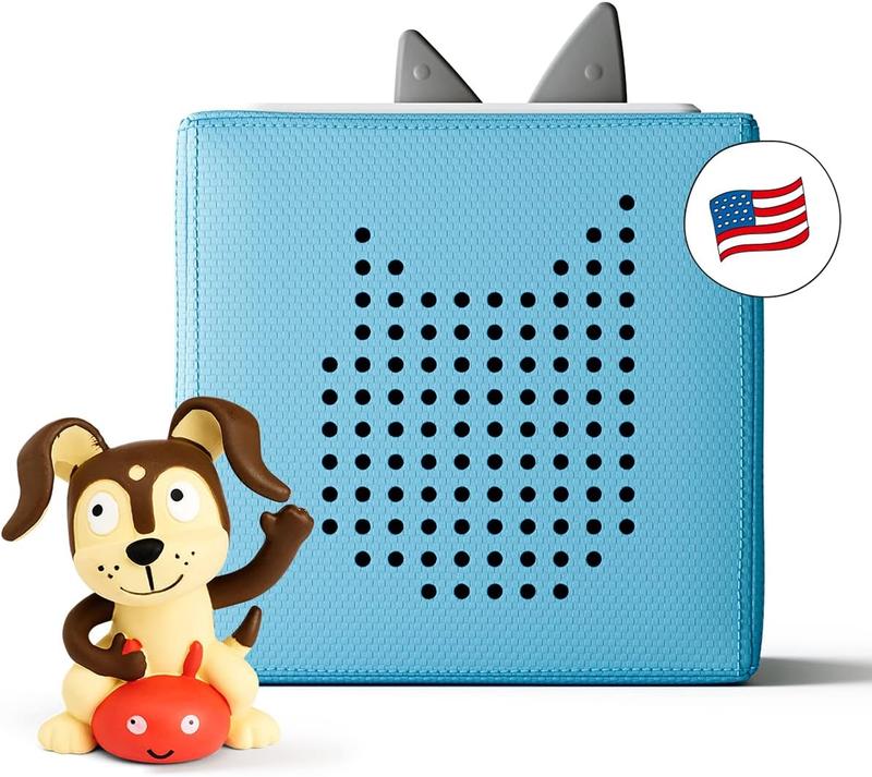 Toniebox Audio Player Starter Set with Playtime Puppy - Listen, Learn, and Play with One Huggable Little Box - Light Blue