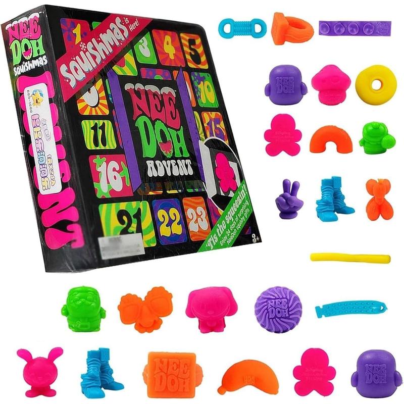 New Squishy Toys Blind Box 24 Piece Mini Toys Advent Calendar - 2024 Gift Blind Box Unboxing - Perfect gift blind box with surprise winning toys!