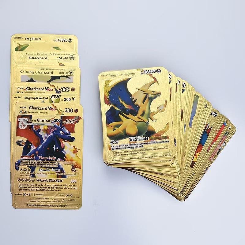 Premium 72 Golden Pokémon Cards - Rare & Luxurious