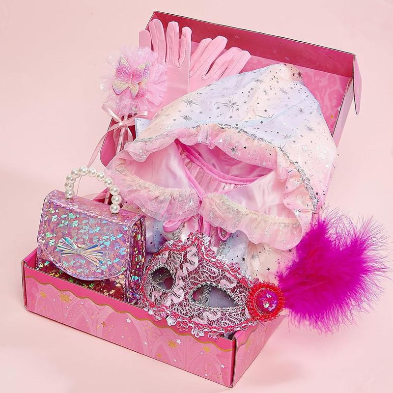 Christmas Gift Unicorn Gifts for Girls Toy Kids Makeup Kit with Princess Dress Up Set & Birthday Gift Toy for Little Girl