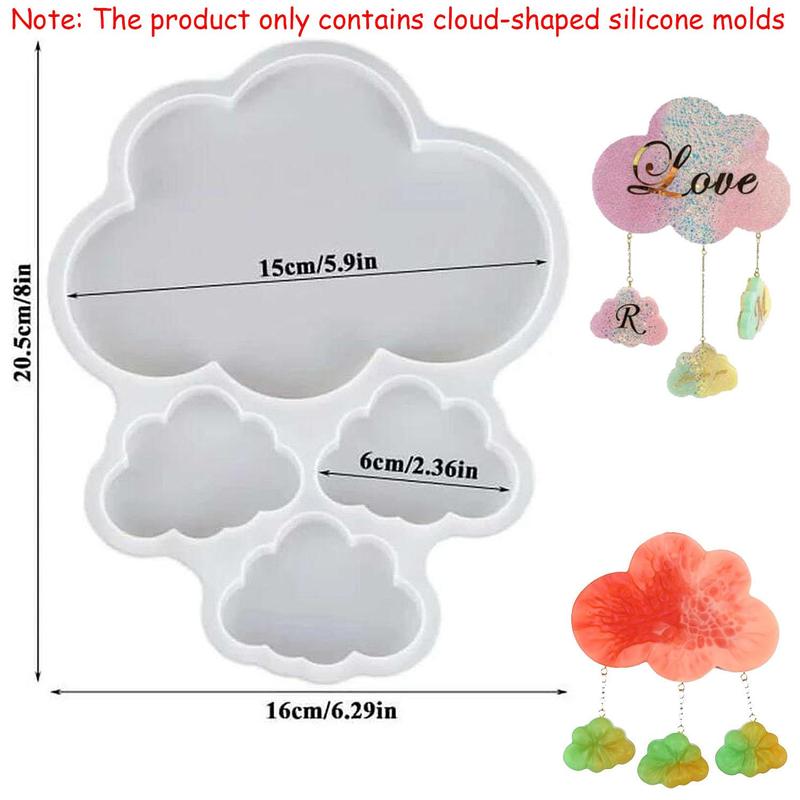 Cloud Shaped Silicone Mold, Cloud Shaped DIY Resin Casting Mold, DIY Resin Casting Mold for Keychain, Pendant, Jewelry Pendant, Home, Bedroom, Office, Plaque