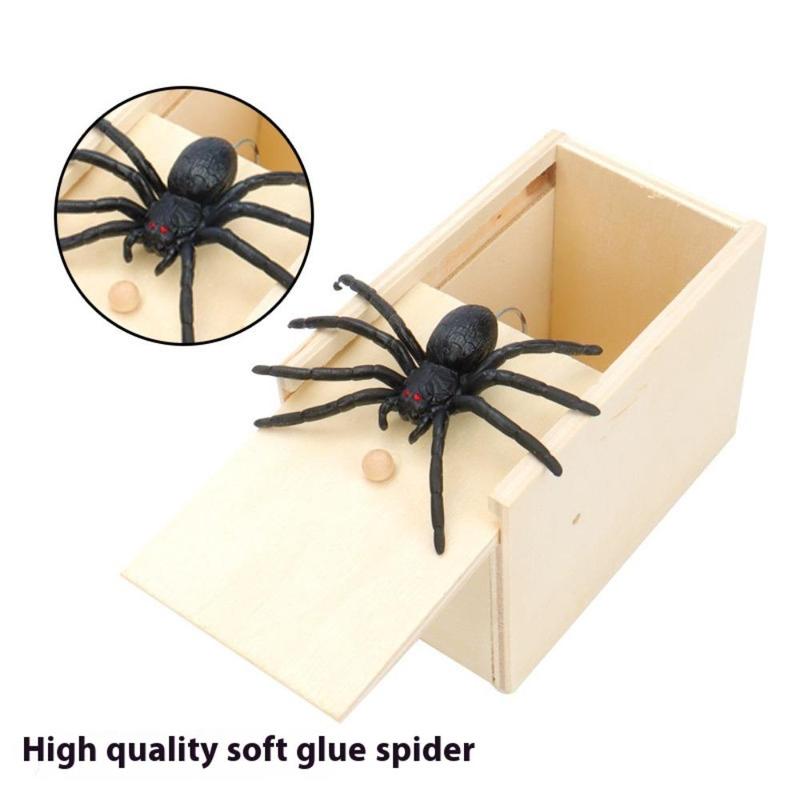 Spider Box Party Game Prop, 1 Count Festival Spider Box, Funny Prank Box for Party Decorations, Party Gift Prop for Birthday Party