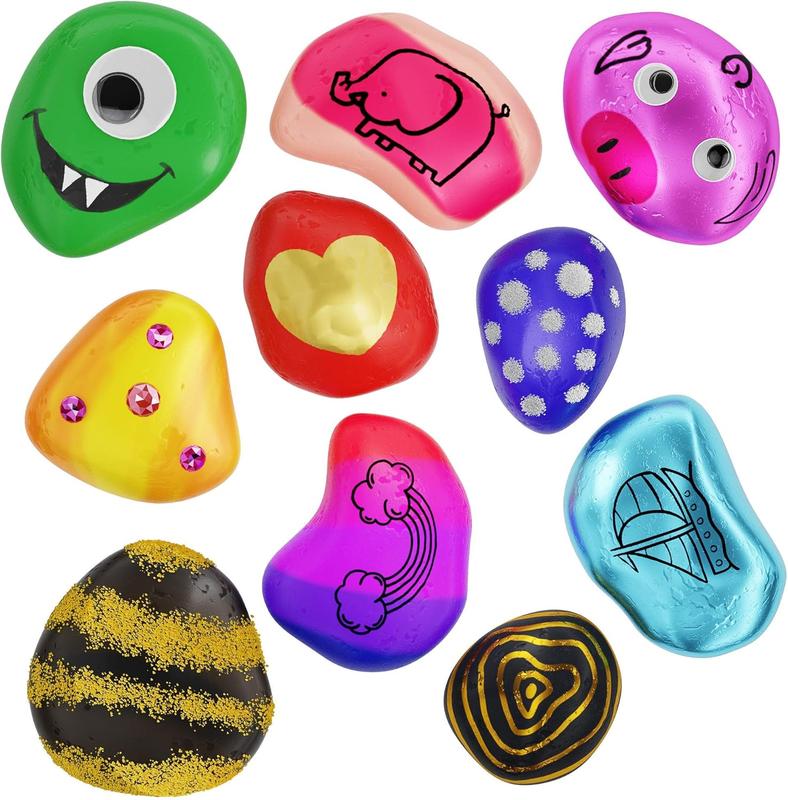 New 2024 Christmas Gift, Rock Painting Kit for Kids, Easter Craft Kits Art Set - Supplies for Painting Rocks for Activities kids