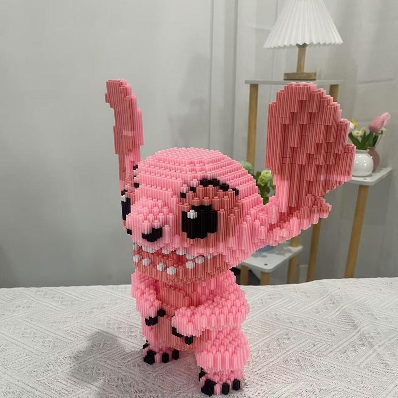 Pink Alien - Multi Color Compressed Link Small Building Blocks Series