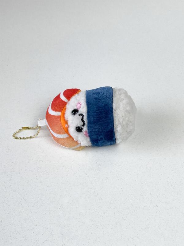 Cute Sushi Design Plush Toy Pendant, Cartoon Simulation Food Plush Stuffed Doll for Bag Decoration, Kawaii Bag Charm, Room Decoration Accessories, Small Gift