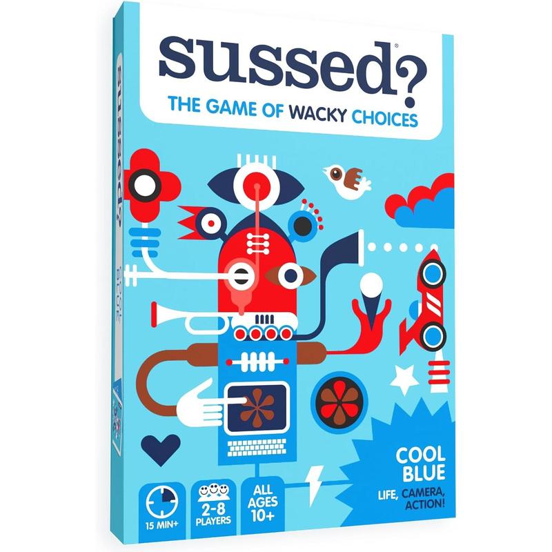 SUSSED The Wacky ‘What Would I Do?’ Card Game - Stocking Stuffer for Teens, Boys, Girls - Social Fun for Kids Ages 10+ & Adults - Great Conversation Starter