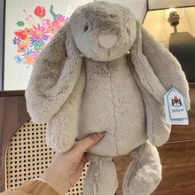 Jellycat Bashful Grey Tulip Bunny Stuffed Animal, Halloween Gifts Christmas Gifts Birthday Gifst Children and Adults Presents