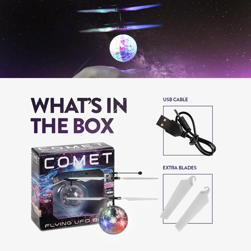 World Tech Toys Comet Infrared Motion Sensing Helicopter | for Kids Ages 6, 7, 8, 9, 10, 11, 12