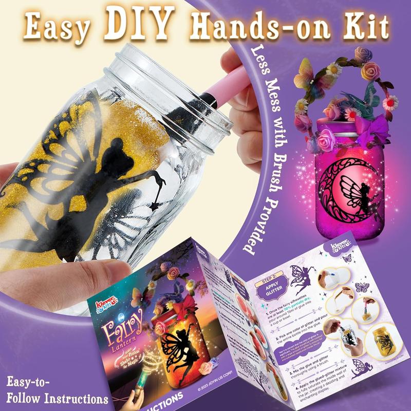 NEW 2024 Best Christmas Gift  Fairy Lantern Craft Kit - Birthday Gifts with Remote Control Fairy Potion Necklace