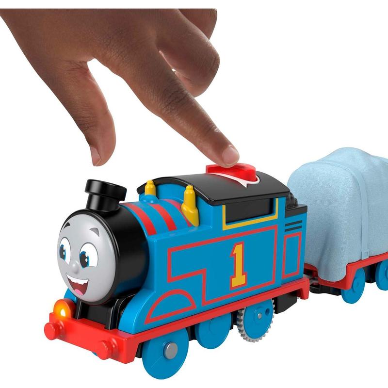 Electric toy train with Thomas engine that can speak, with sound and phrases, suitable for preschool children aged 3 and above