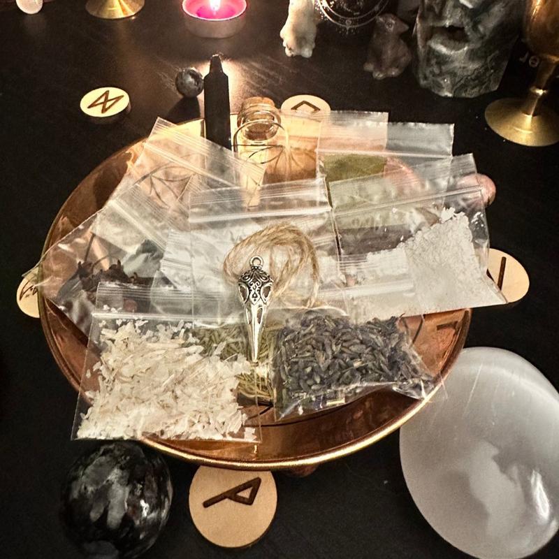 DIY Manifestation Spell Jar Kit | Intention Kit Spell Jar Ritual Kits | Spell Kit | DIY | Witchcraft Kit | Spell Bottle Kit | Love Spell Kit | Protection | Abundance | Prosperity | Witch Kits | Witchy Gift | Spell Kit | Banishing | Gift Set