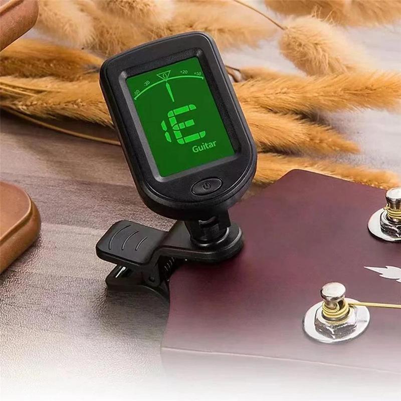 Guitar Tuner, Clip-on Guitar Tuner, Electronic Tuner for Guitar Bass Ukulele Violin Mandolin, Music Accessories suitable for Many Musical Instruments, Christmas Gift