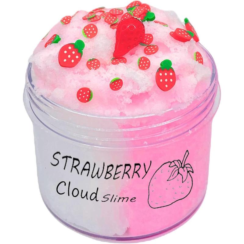 2Color Cloud Slime,Non-Sticky and Super Soft Scented Slime,Birthday Gifts Party Favors for Girl and Boys,Stress Relief Toy.