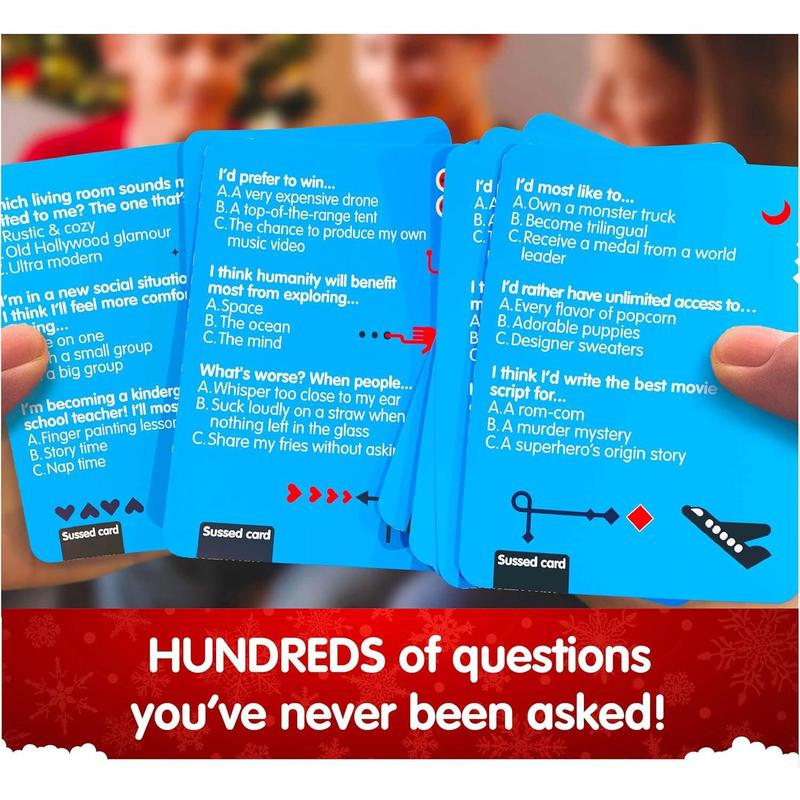 SUSSED The Wacky ‘What Would I Do?’ Card Game - Stocking Stuffer for Teens, Boys, Girls - Social Fun for Kids Ages 10+ & Adults - Great Conversation Starter