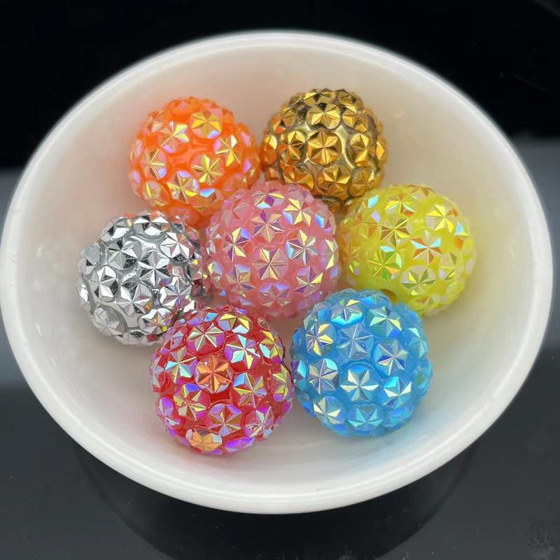 [RS22]50pcs 20mm Rhinestone Beads Colorful DIY