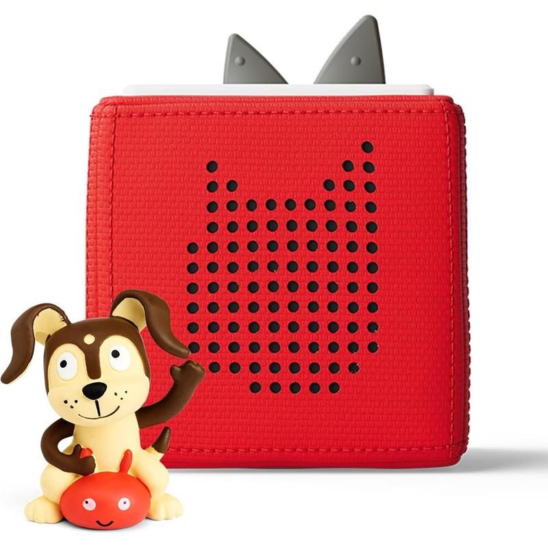 Tonies Red Toniebox Starter Set with Playtime Puppy Tonie and Charging Station