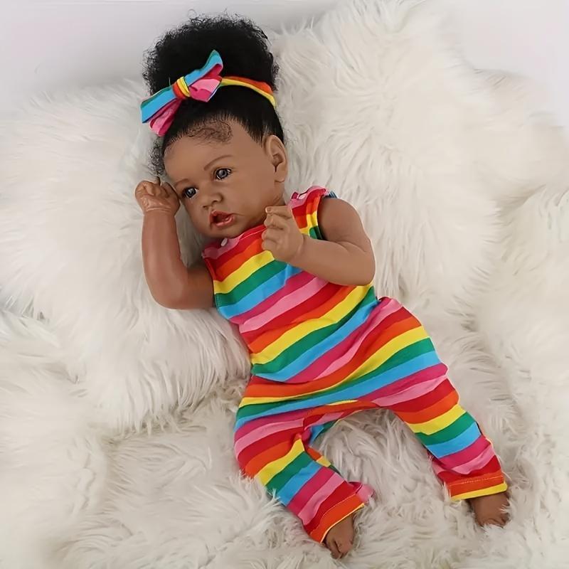 20 Inch Reborn Doll, Handmade Realistic Reborn Doll with Accessories, Soft Silicone Reborn Doll, Birthday Gift for Kids