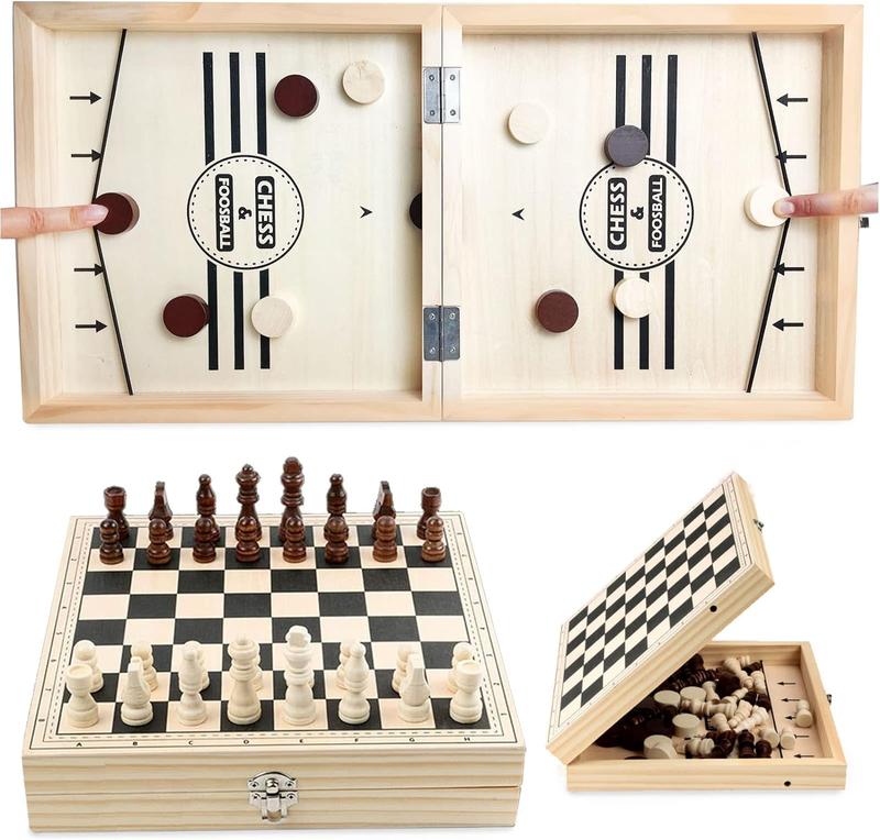 Fast Sling Puck Game Paced, Table Desktop Battle,Winner Board Games Toys for Adults Parent-Child Interactive Chess Toy Board Table Game