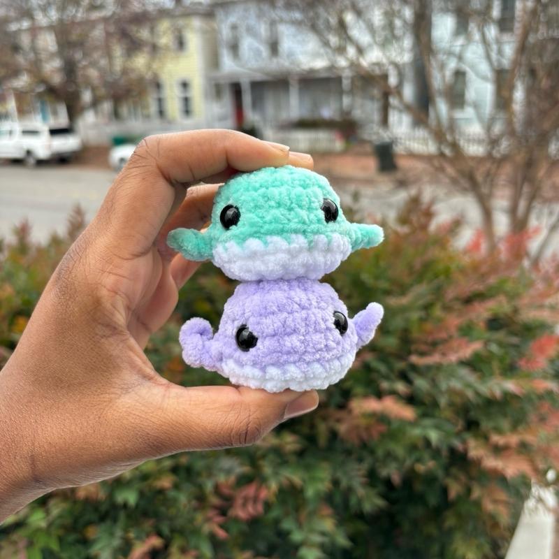 Mini Crochet Whales