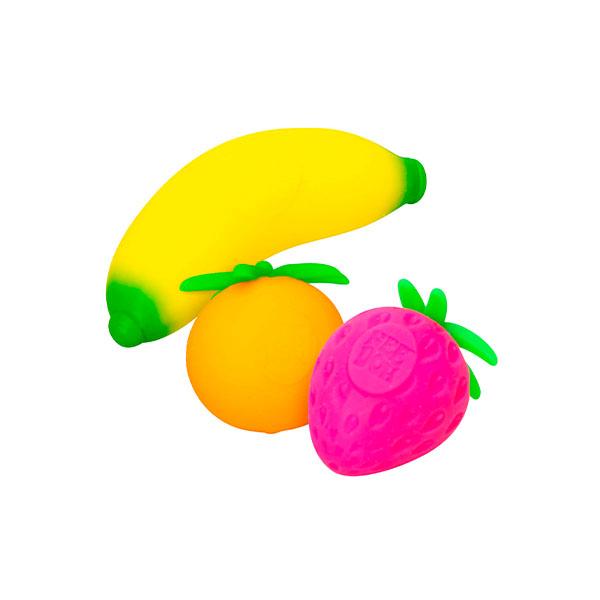 Schylling NeeDoh Groovy Fruit - Sensory fidget toy - 3 squishy fruit NeeDoh's - Ages 3 and up