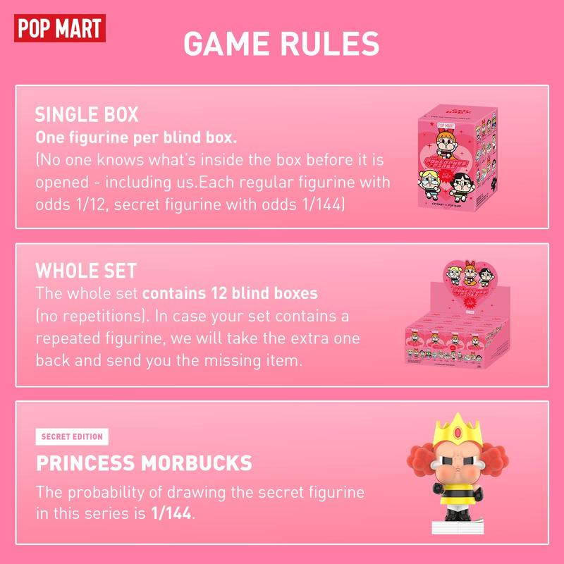 CRYBABY × Powerpuff Girls Series Figures, Blind Box, Mystery Box