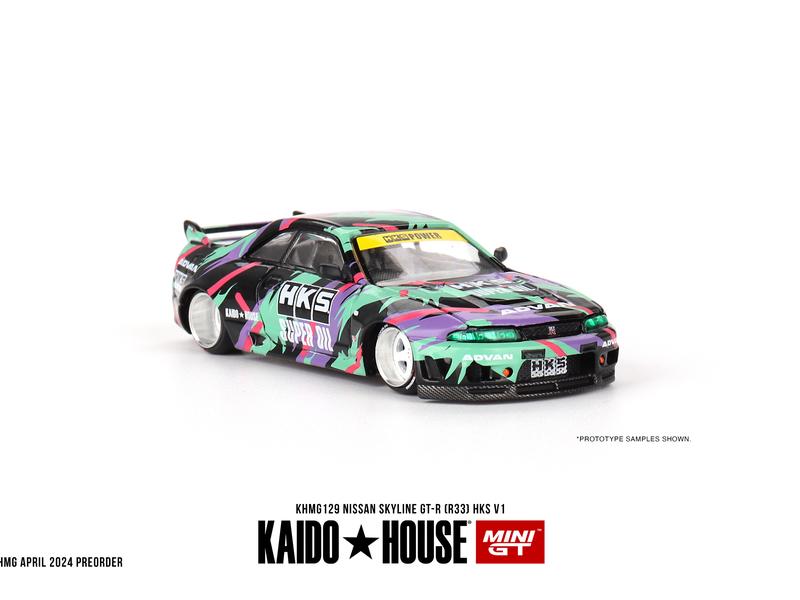 Mini GT x Kaido House 1:64 Nissan GT-R (R33) HKS V1 KHMG129