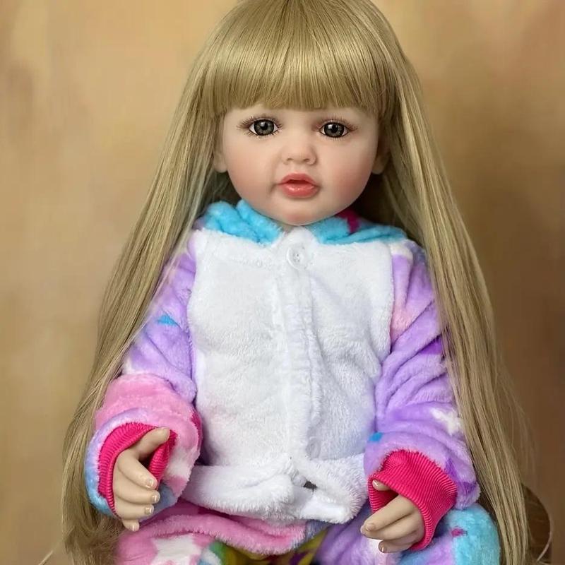 22 Inch 55cm Reborn Doll Toy, Life-like Girl Doll, Cute Girl Doll, Pretend Play Toy, Reborn Dolls, Stocking Fillers Gift, Christmas Gifts, Christmas Gift