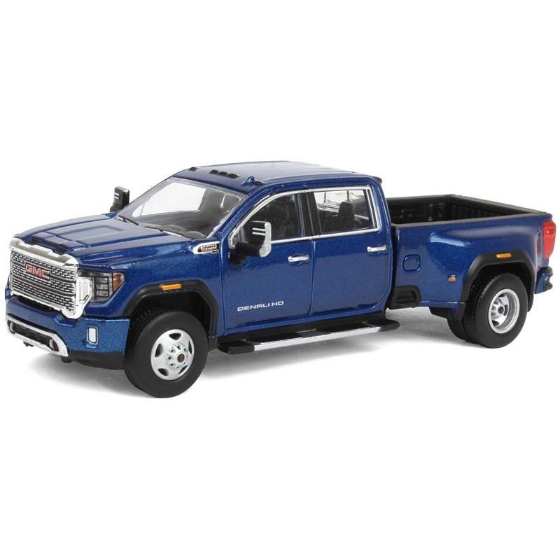 2022 GMC Sierra 3500 Denali Dually - PACIFIC BLUE (Exclusive) Diecast 1:64 Scale Model - Karson Diecast Co. 51546A