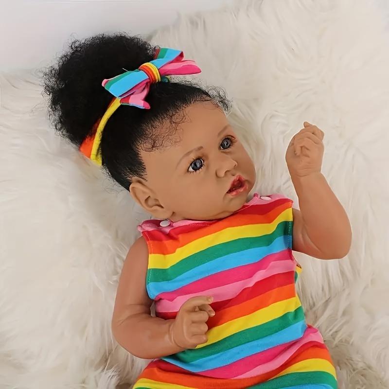 20 Inch Reborn Doll, Handmade Realistic Reborn Doll with Accessories, Soft Silicone Reborn Doll, Birthday Gift for Kids