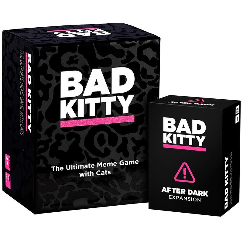 BAD KITTY Party Game + After Dark Expansion Set - The Ultimate Meme Game with Cats - The Cats Against Humans Card Game for Friends, Family, Fun Parties and Board Games Night with Your Group