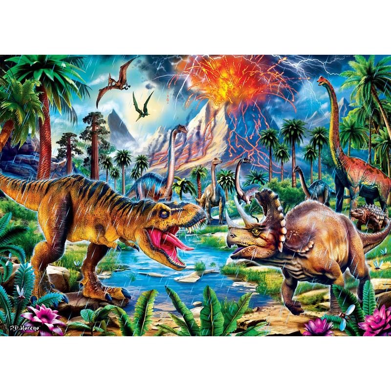 MasterPieces - Glow in the Dark - Dinosaurs 1000 Piece Jigsaw Puzzle