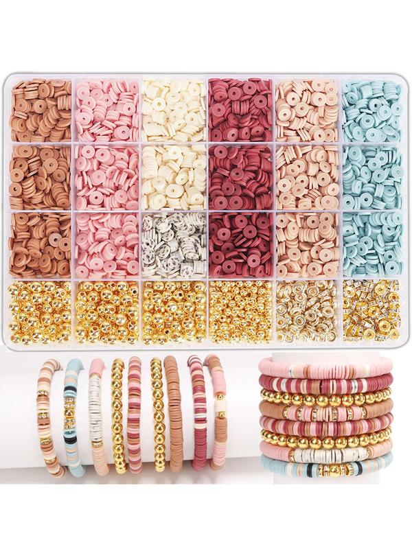 Boho Style Beaded Bracelet Set, Colorful Beaded Bracelet, Fashion Accessories for Women & Girls, Trendy All-match & Exquisite DIY Jewelry Making Set