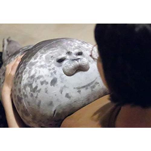 Blob Seal Pillow,Stuffed Cotton Plush   Cute  Large(23.6 in)...