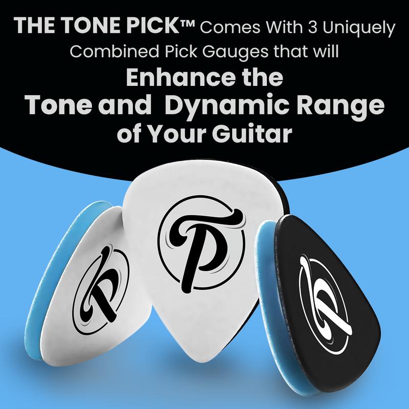 The Tone Pick Guitar Picks that will enhance the sound of ANY guitar. Expand the Tonality & Dynamic Range On Any Acoustic or Electric Guitar