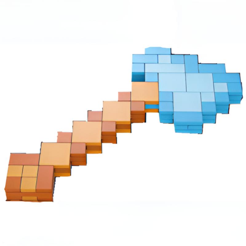 TOYSLINE-Minecraft Weapon Scene Building Block Game Series Creative Block World Building Blocks Sword Weapon Scene Frontier Battle Assembly Gifts for Adults and Teens building block