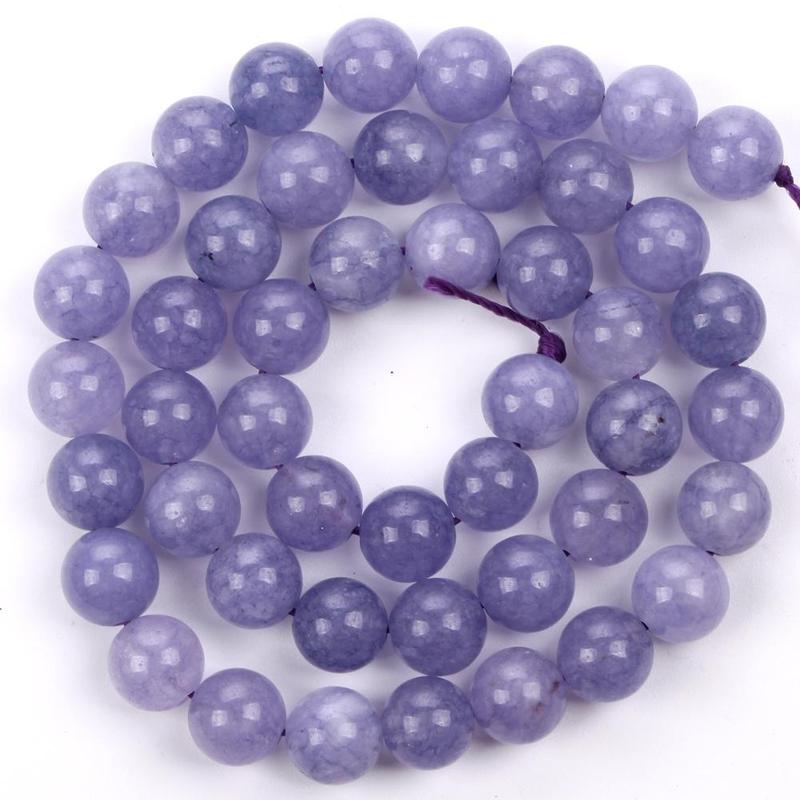 Natural Angelite Stone Loose Beads Without Cord, DIY For Jewelry Making Bracelets Necklace