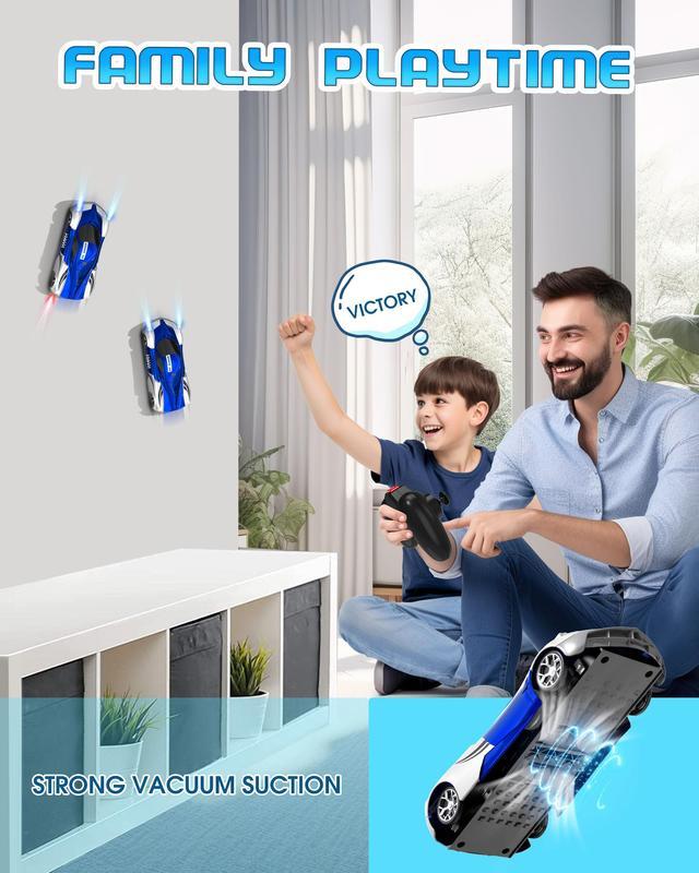 Wall Climbing Car,Electric Remote Toy Racing, with LED Light High-Speed Hobby Toy Vehicle, RC Car Gifts for Age 3 4 5 6 7 8 9 Ye