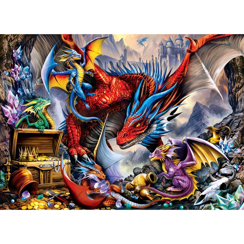 MasterPieces - Glow in the Dark - Dragon's Horde 1000 Piece Jigsaw Puzzle