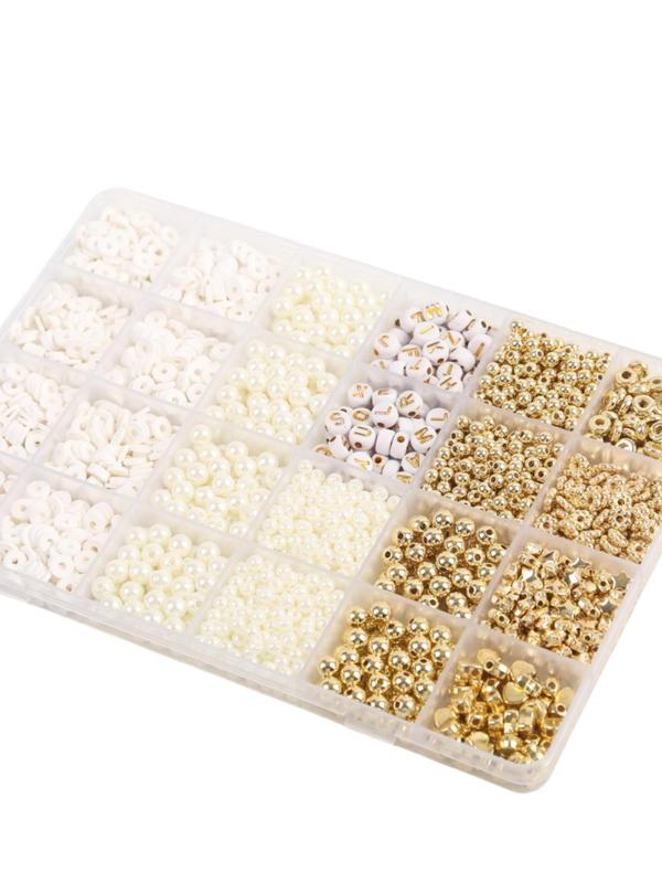 Beads for Bracelet Making, 15 24 Grids Beads for Necklace & Bracelet Making, DIY Jewelry Accessories for Girls & Women