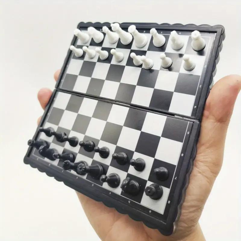 Magnetic Folding Chess Board Game, 1 Set Portable Chess Board Game, Chess Set, Educational Toy for Teenager & Adults