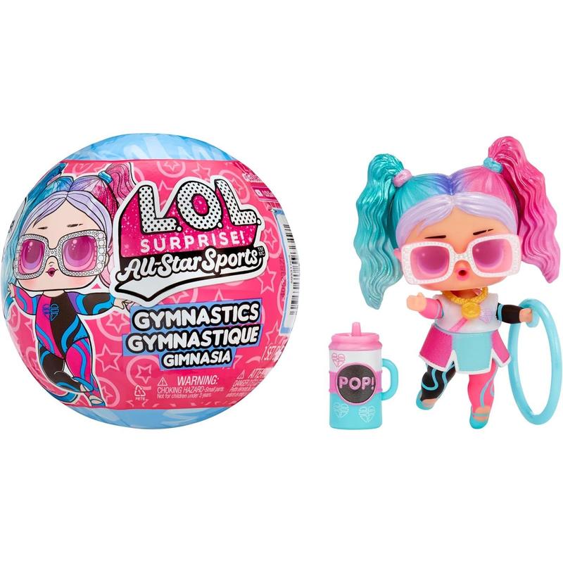 LOL Surprise All Star Sports Gymnastics with Collectible Doll, 8 Surprises, Gymnastics Theme, Balance Beam Ball, Sports Doll, Great Gift, Limited Edition Doll